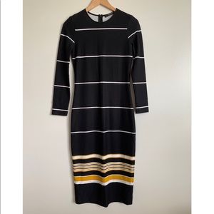 Zara stripped midi dress
